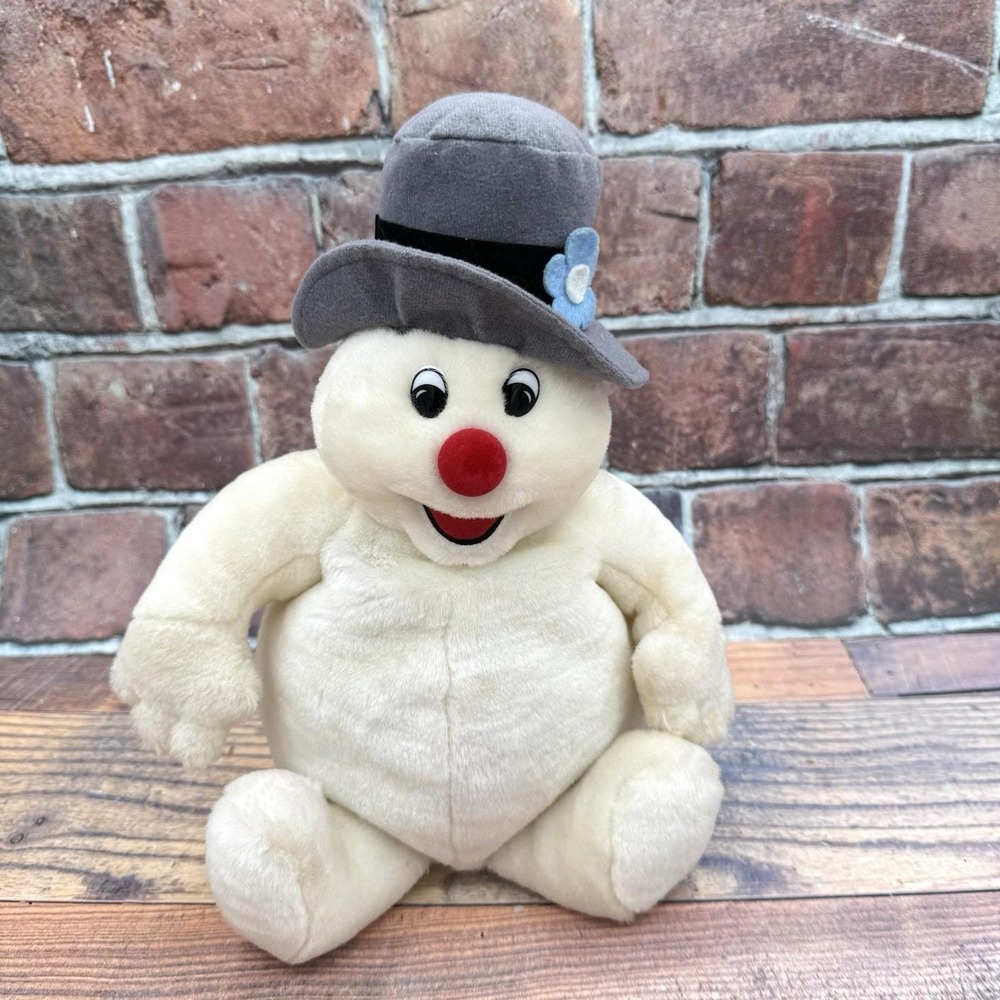 Vintage 1999 Gemmy  Frosty The Snow Man Singing Battery Plush Christmas- READ